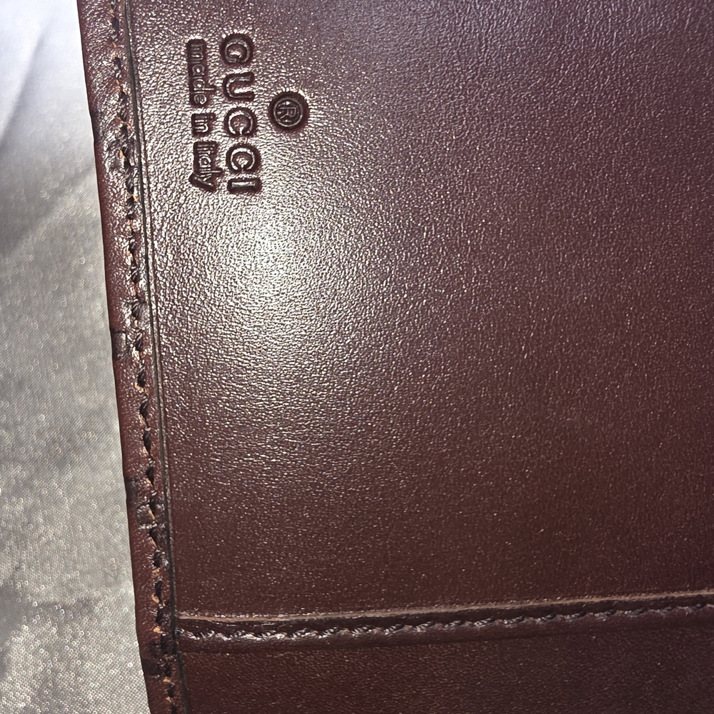 Gucci Burgundy Embossed GG Leather Agenda Cover - Picture 15 of 16